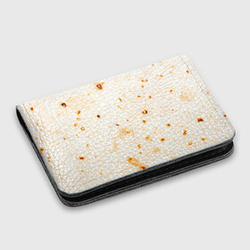 Картхолдер с принтом с принтом ЛАВАШ в Курске, натуральная матовая кожа | размер 7,3 х 10 см; кардхолдер имеет 4 кармана для карт; | лаваш | хлеб | шаурма