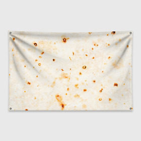 Флаг-баннер с принтом ЛАВАШ в Курске, 100% полиэстер | размер 67 х 109 см, плотность ткани — 95 г/м2; по краям флага есть четыре люверса для крепления | лаваш | хлеб | шаурма