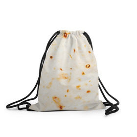 Рюкзак-мешок 3D с принтом ЛАВАШ в Курске, 100% полиэстер | плотность ткани — 200 г/м2, размер — 35 х 45 см; лямки — толстые шнурки, застежка на шнуровке, без карманов и подкладки | лаваш | хлеб | шаурма