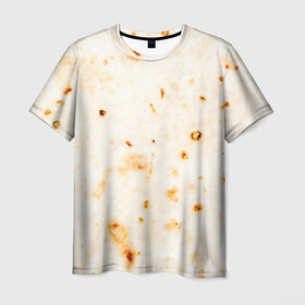 Мужская футболка 3D с принтом ЛАВАШ в Курске, 100% полиэфир | прямой крой, круглый вырез горловины, длина до линии бедер | лаваш | хлеб | шаурма