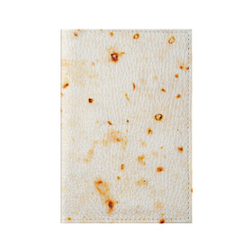 Обложка для паспорта матовая кожа с принтом ЛАВАШ в Курске, натуральная матовая кожа | размер 19,3 х 13,7 см; прозрачные пластиковые крепления | Тематика изображения на принте: лаваш | хлеб | шаурма
