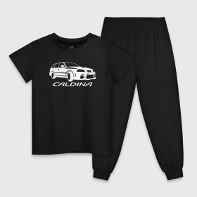 Детская пижама хлопок с принтом Toyota Caldina в Курске, 100% хлопок |  брюки и футболка прямого кроя, без карманов, на брюках мягкая резинка на поясе и по низу штанин
 | caldina | toyota | toyota caldina