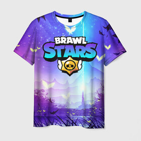 Мужская футболка 3D с принтом Brawl Stars в Курске, 100% полиэфир | прямой крой, круглый вырез горловины, длина до линии бедер | brawl | bs | fails | leon | stars | supercell | tick | бой | босс | бравл | броубол | бс | герои | драка | звезд | осада | сейф | старс | цель