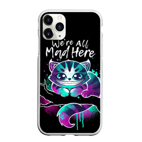 Чехол для iPhone 11 Pro матовый с принтом Чеширский котик в Курске, Силикон |  | alice in wonderland | cheshire cat | алиса в стране чудес | монстер хай | монстры | пуллип | чеширский кот