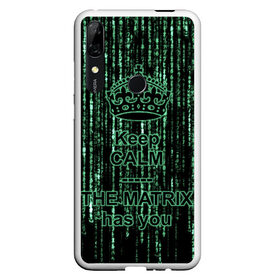 Чехол для Honor P Smart Z с принтом THE MATRIX HAS YOU в Курске, Силикон | Область печати: задняя сторона чехла, без боковых панелей | matrix | андерсон | киану | код | компьютер. монитор. пк | матрица | послание | ривз | сообщение | томас