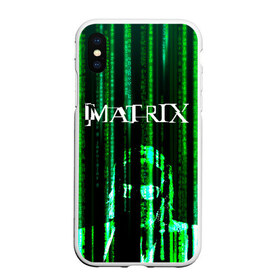 Чехол для iPhone XS Max матовый с принтом Matrix в Курске, Силикон | Область печати: задняя сторона чехла, без боковых панелей | keanu | matrix | reeves | the matrix | киану | матрица | морфиус | ривз