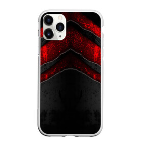 Чехол для iPhone 11 Pro Max матовый с принтом Black & Red Metal в Курске, Силикон |  | Тематика изображения на принте: metal | texture | абстракция | камень | лава | метал | текстура | черная