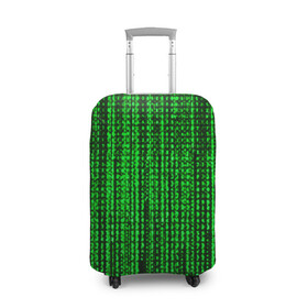 Чехол для чемодана 3D с принтом Матрица в Курске, 86% полиэфир, 14% спандекс | двустороннее нанесение принта, прорези для ручек и колес | agent smith | hugo weaving | keanu reeves | the matrix | киану ривз | код | матрица | матрица 4 | нео | цифры