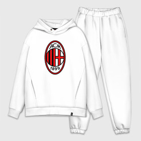 Мужской костюм хлопок OVERSIZE с принтом AC MILAN в Курске,  |  | football | italia | logo | milan | sport | италия | лига | лого | милан | спорт | фк | футбол | футбольный клуб | эмблема