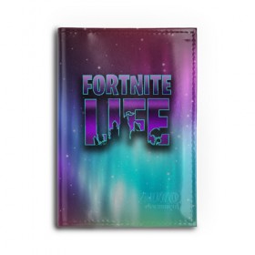 Обложка для автодокументов с принтом Fortnite LIFE в Курске, натуральная кожа |  размер 19,9*13 см; внутри 4 больших “конверта” для документов и один маленький отдел — туда идеально встанут права | battle | fortnite | funny | kills | royale | save | season | the | twitch | world | битва | борьба | зомби | королевская | оружие | скины | стратегия | фортнайт