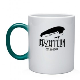 Кружка хамелеон с принтом Led Zeppelin в Курске, керамика | меняет цвет при нагревании, емкость 330 мл | 