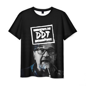 Мужская футболка 3D с принтом ДДТ в Курске, 100% полиэфир | прямой крой, круглый вырез горловины, длина до линии бедер | ddt | rock | ддт | рок | русский рок | юрий шевчук