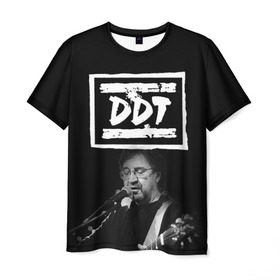 Мужская футболка 3D с принтом ДДТ в Курске, 100% полиэфир | прямой крой, круглый вырез горловины, длина до линии бедер | Тематика изображения на принте: ddt | rock | ддт | рок | русский рок | юрий шевчук