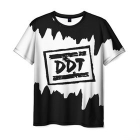 Мужская футболка 3D с принтом ДДТ в Курске, 100% полиэфир | прямой крой, круглый вырез горловины, длина до линии бедер | Тематика изображения на принте: ddt | rock | ддт | рок | русский рок | юрий шевчук