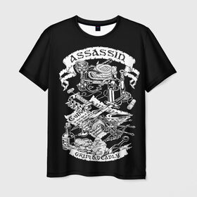 Мужская футболка 3D с принтом Assassin в Курске, 100% полиэфир | прямой крой, круглый вырез горловины, длина до линии бедер | dd | dungeon  dragons | dungeon and dragons | данжен энд дрэгонс | днд | игра | настольная игра | подземелья и драконы