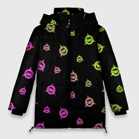 Женская зимняя куртка 3D с принтом BATTLETOADS 2019 в Курске, верх — 100% полиэстер; подкладка — 100% полиэстер; утеплитель — 100% полиэстер | длина ниже бедра, силуэт Оверсайз. Есть воротник-стойка, отстегивающийся капюшон и ветрозащитная планка. 

Боковые карманы с листочкой на кнопках и внутренний карман на молнии | Тематика изображения на принте: battle | battletoads | double | dragon | game | games | logo | nintendo | rare | retro | symbol | toads | батл | батлтодс | баттл | баттлтоадс | игра | игры | лого | логотип | нинтендо | ретро | символ | тоадс | тодс