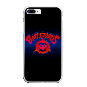 Чехол для iPhone 7Plus/8 Plus матовый с принтом Battletoads в Курске, Силикон | Область печати: задняя сторона чехла, без боковых панелей | Тематика изображения на принте: arc system works | battle | game | mindscape | rare | toads | боевые | боевые жабы | лягушки