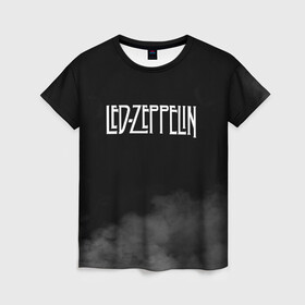 Женская футболка 3D с принтом Led Zeppelin в Курске, 100% полиэфир ( синтетическое хлопкоподобное полотно) | прямой крой, круглый вырез горловины, длина до линии бедер | led zeppelin | лед зеппелин