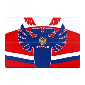 Магнитный плакат 3Х2 с принтом Русский хоккей в Курске, Полимерный материал с магнитным слоем | 6 деталей размером 9*9 см | ворота | вратарь | игра | игрок | клюшка | россия | спорт | форма | хоккей | чемпион | шайба