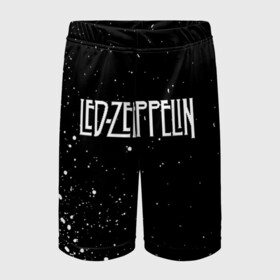 Детские спортивные шорты 3D с принтом Led Zeppelin в Курске,  100% полиэстер
 | пояс оформлен широкой мягкой резинкой, ткань тянется
 | Тематика изображения на принте: 