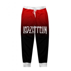 Мужские брюки 3D с принтом Led Zeppelin в Курске, 100% полиэстер | манжеты по низу, эластичный пояс регулируется шнурком, по бокам два кармана без застежек, внутренняя часть кармана из мелкой сетки | led zeppelin | лед зеппелин