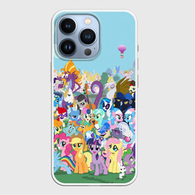 Чехол для iPhone 13 Pro с принтом MY LITTLE PONY в Курске,  |  | my little pony | pinkie pie | scootaloo | spike | sweaty balls | искорка | крошка бель | маленькие пони | мульфтфильм | пони | скутолу | эппл блум