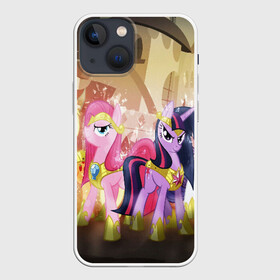 Чехол для iPhone 13 mini с принтом PONY в Курске,  |  | my little pony | pinkie pie | scootaloo | spike | sweaty balls | искорка | крошка бель | маленькие пони | мульфтфильм | пони | скутолу | эппл блум