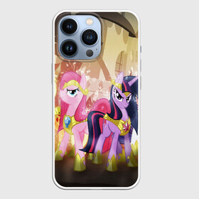 Чехол для iPhone 13 Pro с принтом PONY в Курске,  |  | my little pony | pinkie pie | scootaloo | spike | sweaty balls | искорка | крошка бель | маленькие пони | мульфтфильм | пони | скутолу | эппл блум