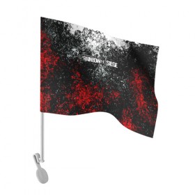 Флаг для автомобиля с принтом RAINBOW SIX в Курске, 100% полиэстер | Размер: 30*21 см | action | game | rainbow six siege | tom clancys | игры | осада | радуга | радуга 6 | том кленси | шутер