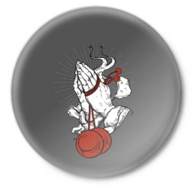 Значок с принтом Poi prayer в Курске,  металл | круглая форма, металлическая застежка в виде булавки | fire show | flow art | poi | spin | пои | фаер шоу | фаерщик
