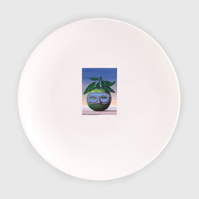 Тарелка с принтом Рене Магритт в Курске, фарфор | диаметр - 210 мм
диаметр для нанесения принта - 120 мм | живопись | искусство | картина | художники | шедевры