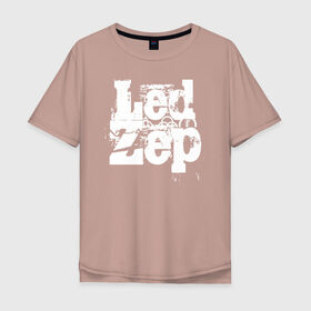 Мужская футболка хлопок Oversize с принтом Led Zeppelin в Курске, 100% хлопок | свободный крой, круглый ворот, “спинка” длиннее передней части | led | led zep | led zeppelin | ledzep | lz | zoso | группа | джимми пейдж | джон генри бонэм | джон пол джонс | зосо | лед зепелен | лед зеппелин | ледзепелен | ледзеппелин | роберт плант | рок