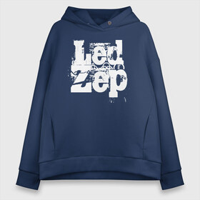 Женское худи Oversize хлопок с принтом Led Zeppelin в Курске, френч-терри — 70% хлопок, 30% полиэстер. Мягкий теплый начес внутри —100% хлопок | боковые карманы, эластичные манжеты и нижняя кромка, капюшон на магнитной кнопке | led | led zep | led zeppelin | ledzep | lz | zoso | группа | джимми пейдж | джон генри бонэм | джон пол джонс | зосо | лед зепелен | лед зеппелин | ледзепелен | ледзеппелин | роберт плант | рок