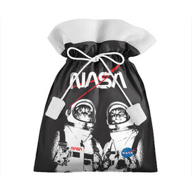 Подарочный 3D мешок с принтом Nasa cats austronaut в Курске, 100% полиэстер | Размер: 29*39 см | cats austronaut | nasa | space | космос | кот космонавт | наса | насса