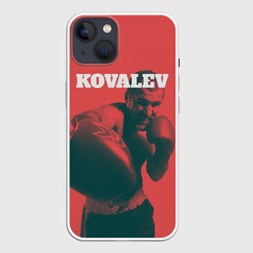 Чехол для iPhone 13 с принтом Kovalev в Курске,  |  | Тематика изображения на принте: boxing | kovalev | krusher | sergey kovalev | wbo | бокс | ковалев