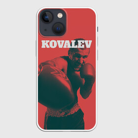 Чехол для iPhone 13 mini с принтом Kovalev в Курске,  |  | Тематика изображения на принте: boxing | kovalev | krusher | sergey kovalev | wbo | бокс | ковалев