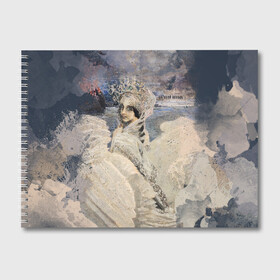 Альбом для рисования с принтом Царевна лебедь в Курске, 100% бумага
 | матовая бумага, плотность 200 мг. | живопись | искусство | картина | художники | шедевры