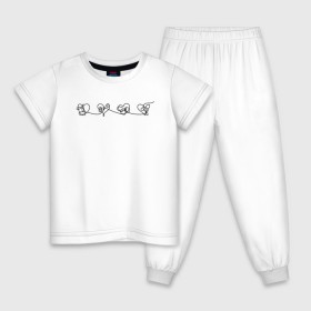 Детская пижама хлопок с принтом Map of the Soul Hearts Bts в Курске, 100% хлопок |  брюки и футболка прямого кроя, без карманов, на брюках мягкая резинка на поясе и по низу штанин
 | bangtan | bangtan boys | bangtan boys bts | bts | bts bangtan | bts love | bts suga | bts песни | fake love | jungkook shirt | k pop | korean fashion | kpop | kpop merch | бтс | к поп | кей поп | кейпоп