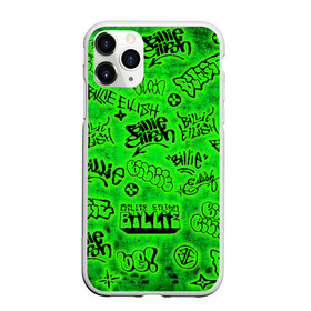 Чехол для iPhone 11 Pro матовый с принтом Billie Eilish Graffiti glow в Курске, Силикон |  | billie | eilish | glow | graffiti | grunge | айлиш | билли | граффити | кислота | татуировки