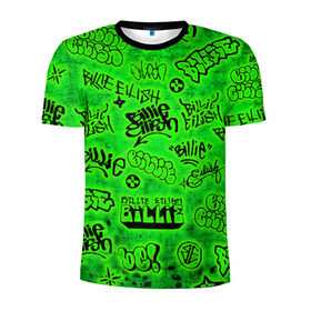 Мужская футболка 3D спортивная с принтом Billie Eilish Graffiti glow в Курске, 100% полиэстер с улучшенными характеристиками | приталенный силуэт, круглая горловина, широкие плечи, сужается к линии бедра | Тематика изображения на принте: billie | eilish | glow | graffiti | grunge | айлиш | билли | граффити | кислота | татуировки