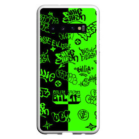 Чехол для Samsung Galaxy S10 с принтом Billie Eilish Graffiti two col в Курске, Силикон | Область печати: задняя сторона чехла, без боковых панелей | billie | eilish | gradient | graffiti | айлиш | билли | граффити | татуировки