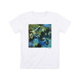 Детская футболка хлопок с принтом Дега в Курске, 100% хлопок | круглый вырез горловины, полуприлегающий силуэт, длина до линии бедер | живопись | искусство | картина | художники | шедевры