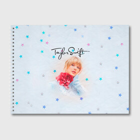 Альбом для рисования с принтом Taylor Swift в Курске, 100% бумага
 | матовая бумага, плотность 200 мг. | Тематика изображения на принте: lover | taylor swift | taylor swift lover | тэйлор свифт
