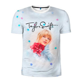 Мужская футболка 3D спортивная с принтом Taylor Swift в Курске, 100% полиэстер с улучшенными характеристиками | приталенный силуэт, круглая горловина, широкие плечи, сужается к линии бедра | lover | taylor swift | taylor swift lover | тэйлор свифт
