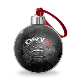 Ёлочный шар с принтом Onyx в Курске, Пластик | Диаметр: 77 мм | fredro starr | onyx | rap | sonny seeza | sticky fingaz | оникс | рэп