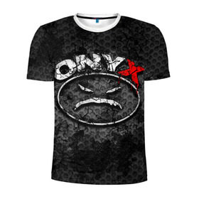 Мужская футболка 3D спортивная с принтом Onyx в Курске, 100% полиэстер с улучшенными характеристиками | приталенный силуэт, круглая горловина, широкие плечи, сужается к линии бедра | fredro starr | onyx | rap | sonny seeza | sticky fingaz | оникс | рэп
