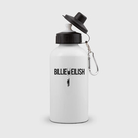 Бутылка спортивная с принтом BILLIE EILISH SPIDER в Курске, металл | емкость — 500 мл, в комплекте две пластиковые крышки и карабин для крепления | be | billie | billie eilish | билли | билли айлиш