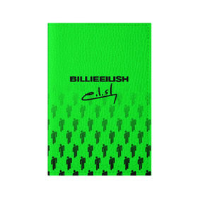Обложка для паспорта матовая кожа с принтом BILLIE EILISH (автограф) в Курске, натуральная матовая кожа | размер 19,3 х 13,7 см; прозрачные пластиковые крепления | be | billie | billie eilish | билли | билли айлиш