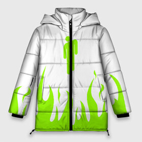 Женская зимняя куртка 3D с принтом BILLIE EILISH (Fire) в Курске, верх — 100% полиэстер; подкладка — 100% полиэстер; утеплитель — 100% полиэстер | длина ниже бедра, силуэт Оверсайз. Есть воротник-стойка, отстегивающийся капюшон и ветрозащитная планка. 

Боковые карманы с листочкой на кнопках и внутренний карман на молнии | all | asleep | bad | bellyache | billie | blohsh | dont | eilish | eyes | fall | guy | logo | music | ocean | singer | smile | when | айлиш | били | билли | бэрд | лого | музыка | пайрат | певица | символ | эйлиш