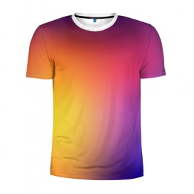 Мужская футболка 3D спортивная с принтом Abstract gradient colors в Курске, 100% полиэстер с улучшенными характеристиками | приталенный силуэт, круглая горловина, широкие плечи, сужается к линии бедра | abstract | colors | gradient | абстракция | градиент | перелив | цвет | цветовой